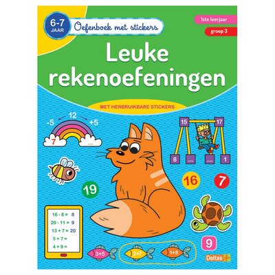 Oefenboek met Stickers - Leuke Rekenoefeningen (6-7 jaar)