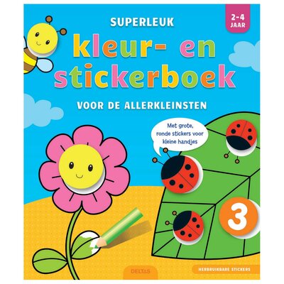 Superleuk Kleur- en Stickerboek voor de Allerkleinsten