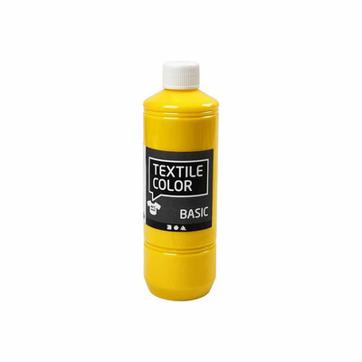 Textielverf - Primair Geel, 500ml