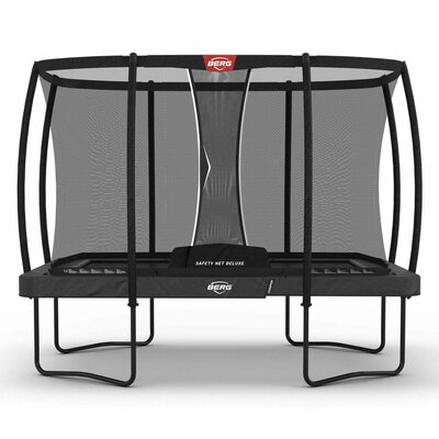 BERG trampoline Ultim Rechthoek Champion Regular 330X220 Grijs + Safety Net Deluxe