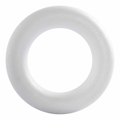 Styropor Ring met Ronde Achterkant, 35cm