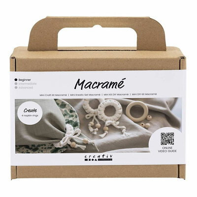 Mini Hobbyset Macrame Servetring Off-white