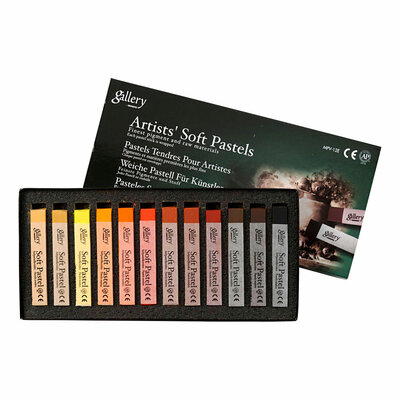 Gallery Soft Pastel Set Bruin Harmonie, 12st.