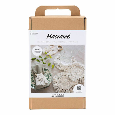 Hobbyset Macrame Tafeldecoratie Off-white