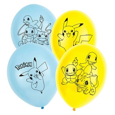 Pokemon Ballonnen, 6st.