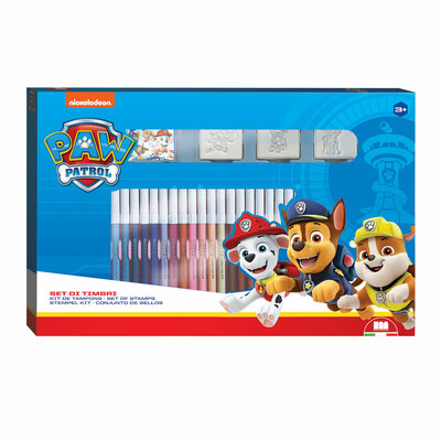 PAW Patrol Kleurset met Stempels, 41dlg.