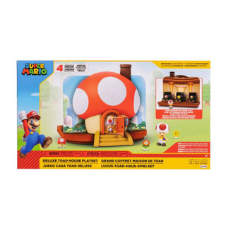 Super Mario toad huis deluxe voor figuren van 6,5  cm