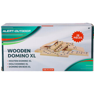 Alert Outdoor Spel Domino XL Hout 7,5 x 15 cm  7,5x15cm