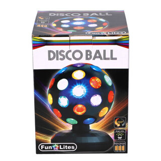 Disco Bol LED Zwart 15 Cm