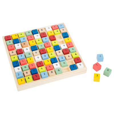 Small Foot  -  Houten Sudoku Spel Kleur, 82dlg.