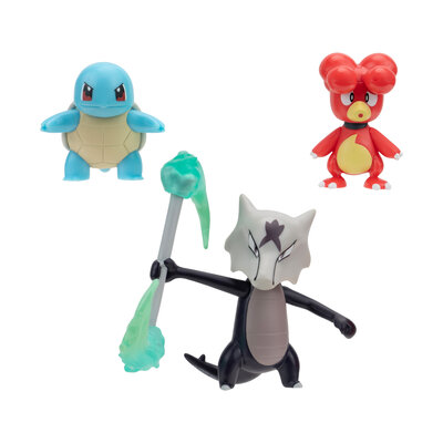 Pokémon Batte Figuur Set - Magby, Alolan, Marow, 3st.