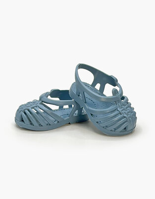 Minikane poppensandalen denimblauw voor Gordi pop 34cm