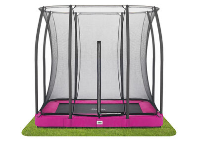 Trampoline Salta Comfort Edition Ground - 214x153cm - Rechthoekig Roze