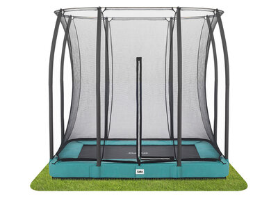 Trampoline Salta Comfort Edition Ground - 214x153cm - Rechthoekig Groen