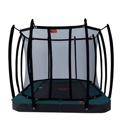 Avyna Trampoline FlatLevel 520x305 (352) met net | Groen