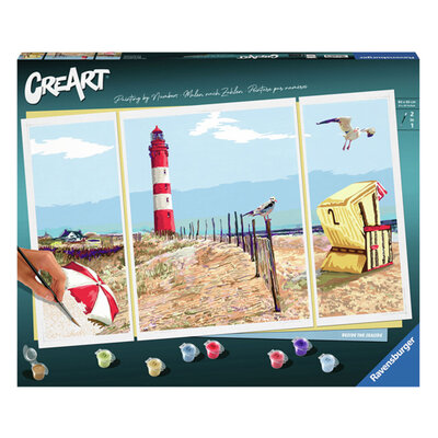 CreArt Schilderen op Nummer - Beside The Seaside