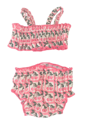 Bikini met kersen-print Gordi poppen voor 34cm pop Minikane en Paola Reina