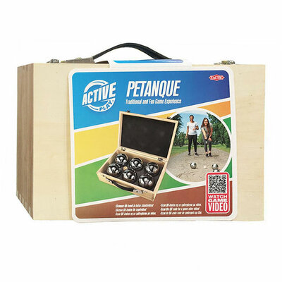 Luxe Jeu de Boules Set in Houten Kist