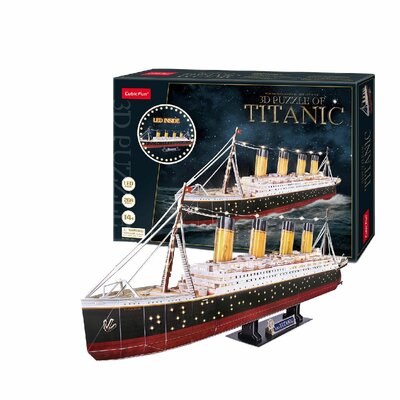 (2dekans) 3d Puzzel Titanic met led verlichting! ZGAN Nr 7.7