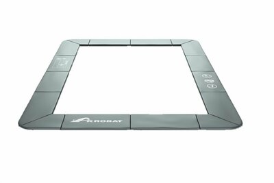 Akrobat Primus Flat to the ground Trampoline rand 520x305 cm antraciet