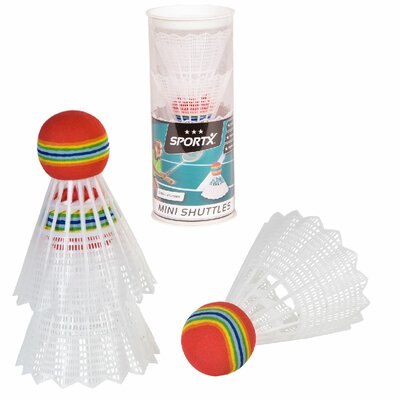 SportX Mini Badminton Shuttles 3 in koker