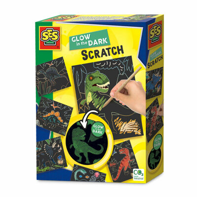 SES Glow in the Dark Scratch - Dino's