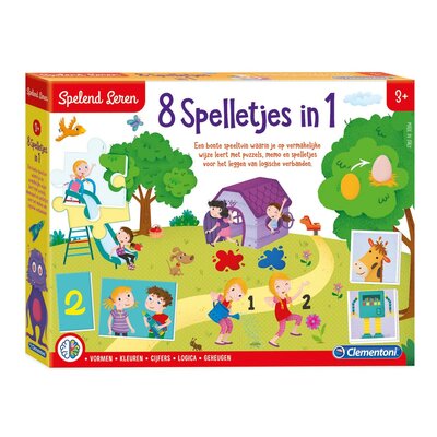 Clementoni Spelend Leren - 8 Spelletjes in 1