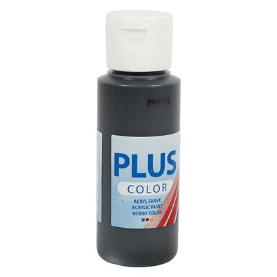 Plus Color Acrylverf Zwart, 60ml