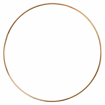 Metalen Draadring Goud, 20cm