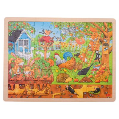 Goki Houten Legpuzzel - Leven in de Tuin