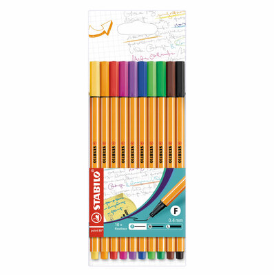 STABILO point 88 - Fineliner - Set Met 10 Stuks