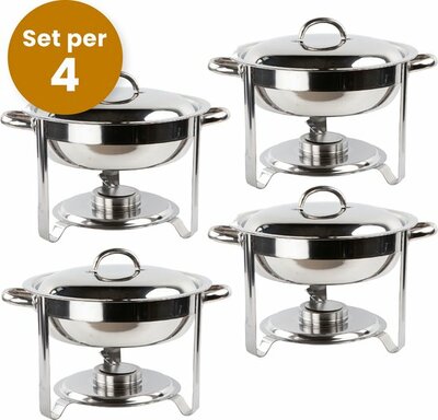 Chafing Dish rond 4.5L per 4