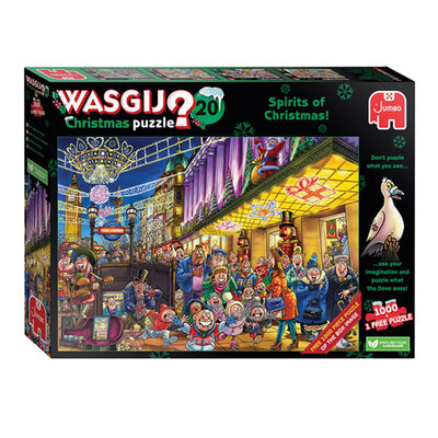 Wasgij Christmas 20 Legpuzzel - De Geesten van Kerstmis, 2x1000st.