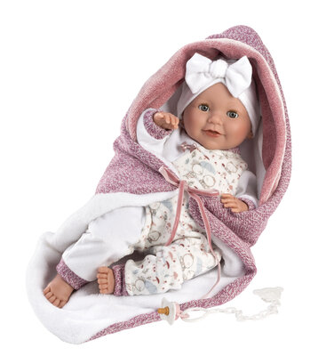 Llorens pop HEIDI met omslagdoek - 42 cm