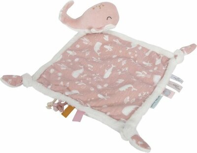 Little Dutch Knuffeldoekje Walvis Ocean Pink