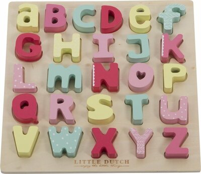 Little Dutch Letter Puzzel Roze