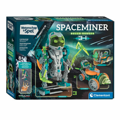 Clementoni Wetenschap en Spel - Space Miner Robotica 3in1 Bouwset