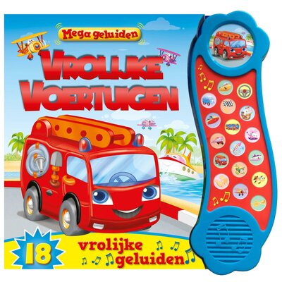 Mega Geluidenboek - Vrolijke Voertuigen