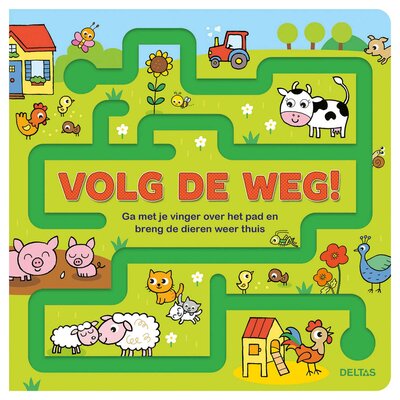 Kartonboek Volg de weg!