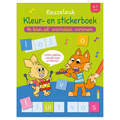 Reuzeleuk Kleur- en Stickerboek - Ik kan al woorden vormen