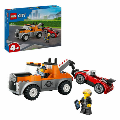 LEGO City 60435 Sleepwagen en Sportautoreparatie