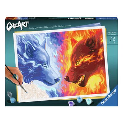 CreArt Schilderen op Nummer - Fire And Ice