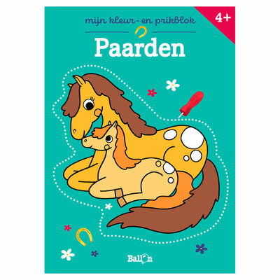 Mijn Kleur- en Prikblok: Paarden