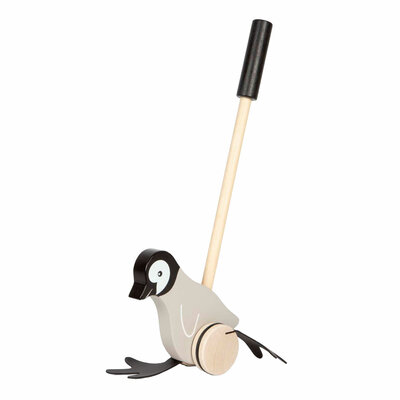 Small Foot - Houten Duwfiguur Penguin