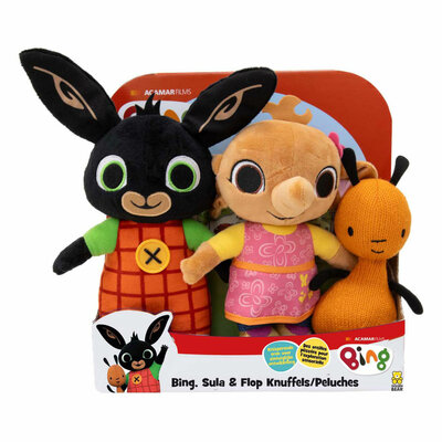 Bing, Sula & Flop knuffels, Set van 3