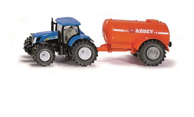 Siku tractor met enkele as vacuümtank 1:50