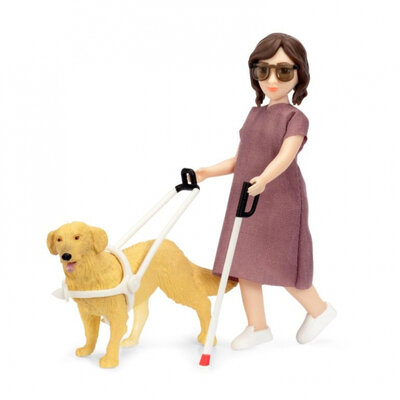 Lundby Set - Speelfiguur Vrouw Met Hulphond