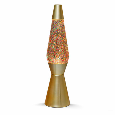 Lavalamp  Gold Glitter, 40cm