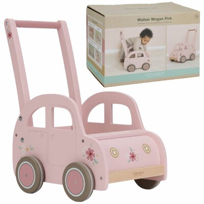 Little Dutch Loopwagen Roze FSC