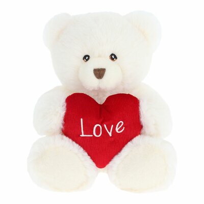 Keeleco Bear Cream Heart 20cm